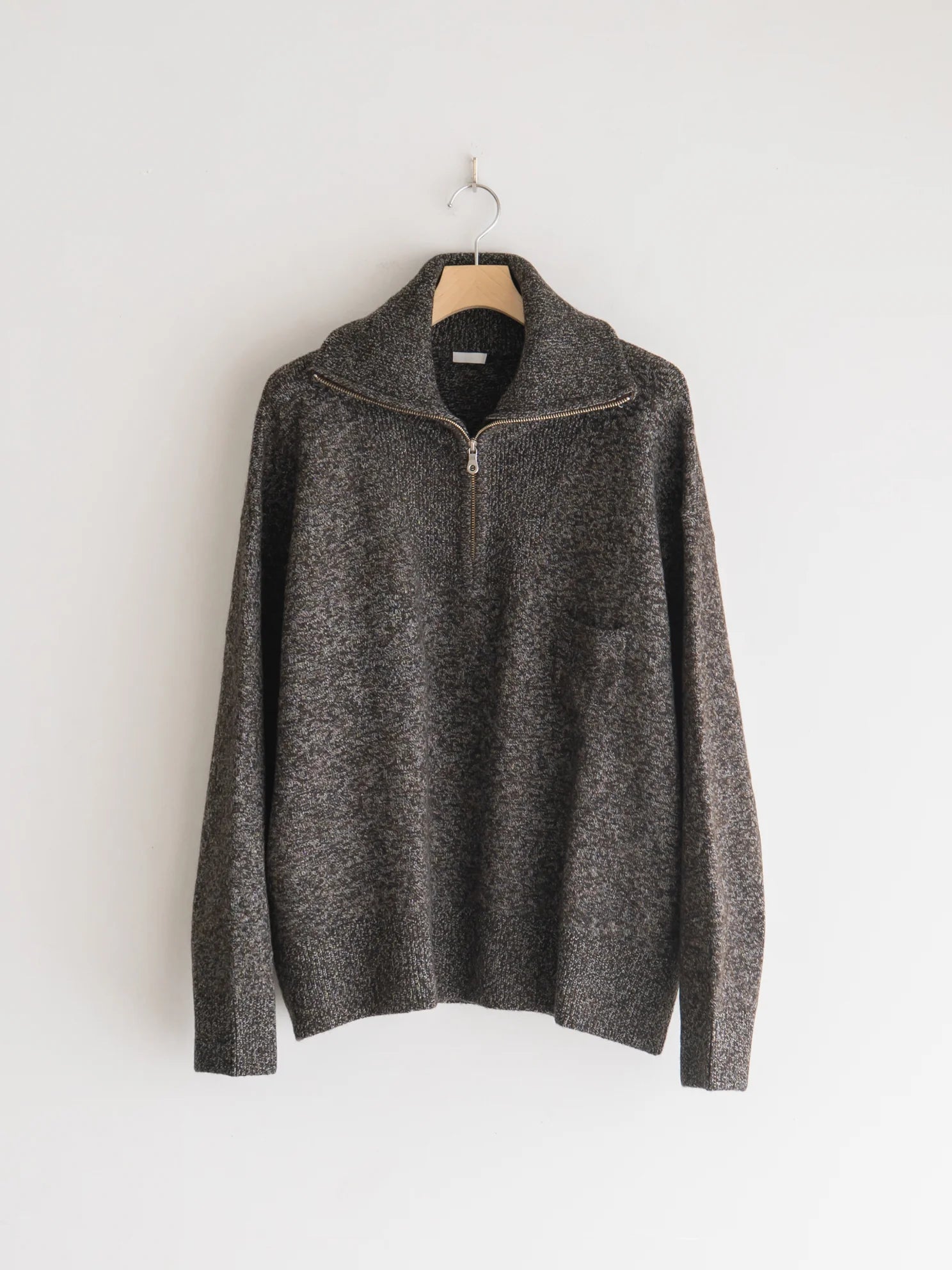 SEEALL 25AW ZIP PULL SWEATER